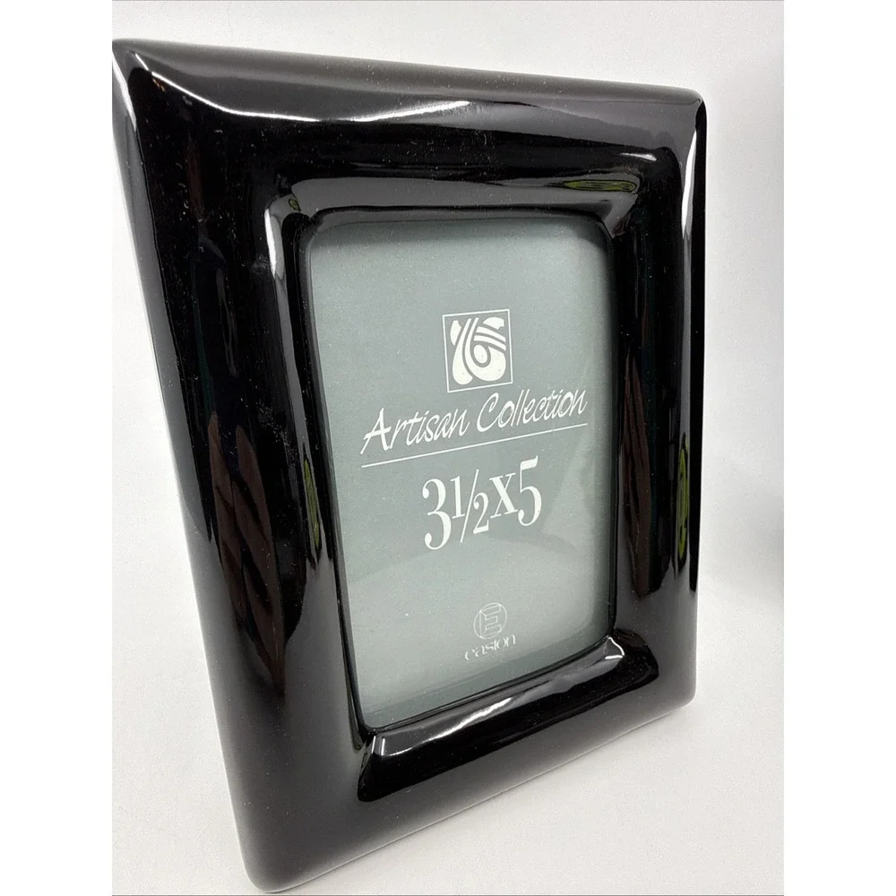 Easton Porcelain Black Photo Frame 3.5